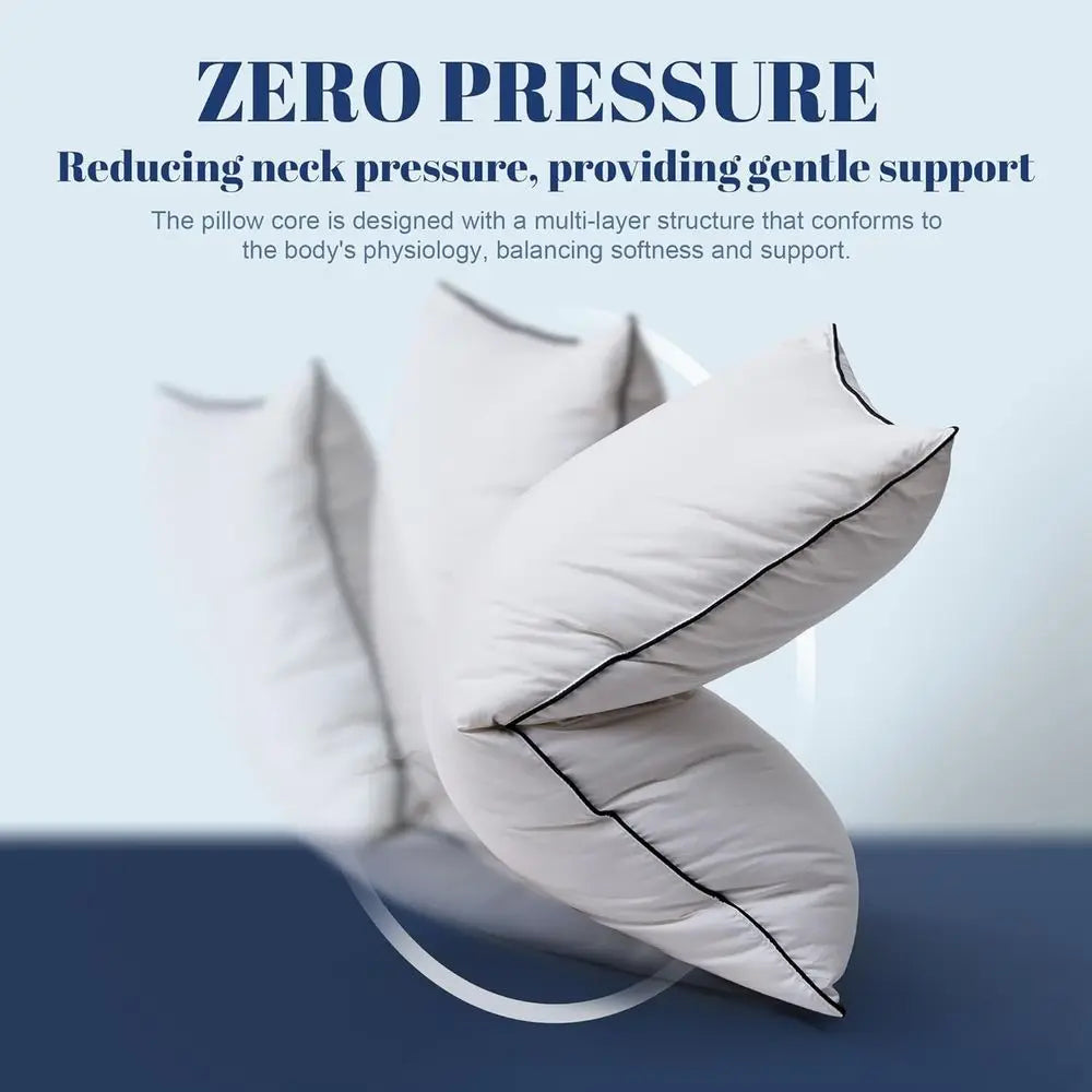 King Size Pillow Set - 2 Pack Feather Down Blend