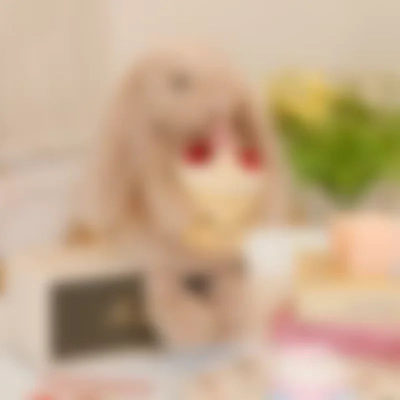 Cute Looper Bunny Rabbit Plush Pillow