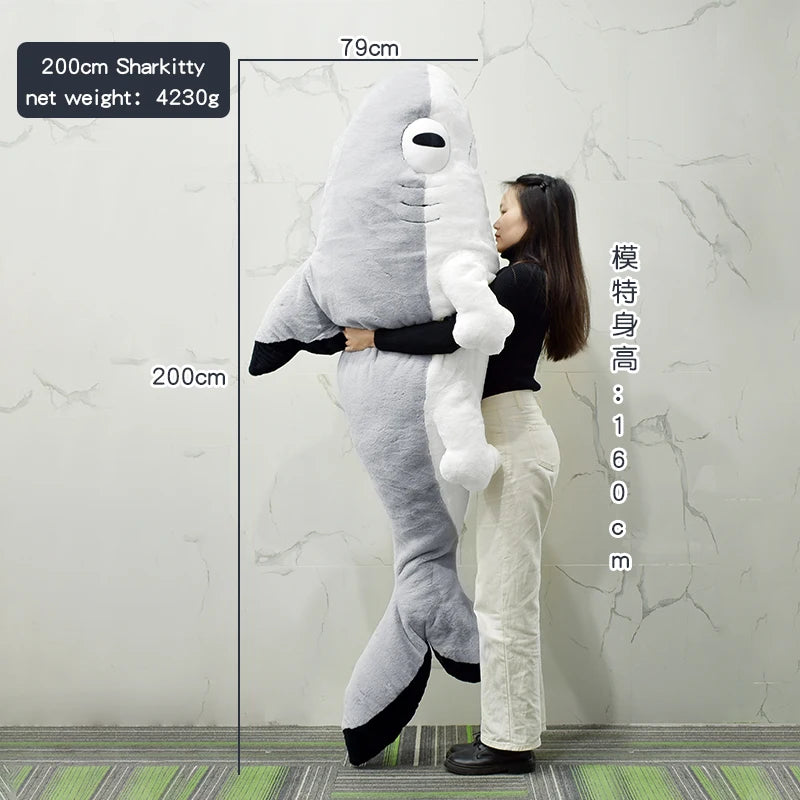 200cm SHARKITTY Plush Pillow